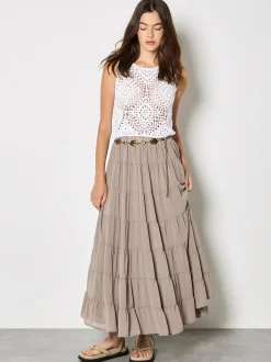 Apricot Damen Top in weiß - Ausschnitt: Rundhals