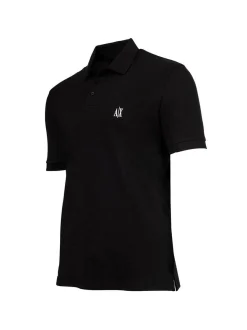 Armani Exchange Herren Poloshirt in schwarz