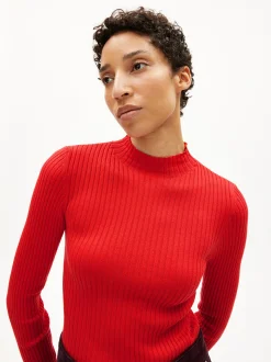 ARMEDANGELS Damen Strickpullover - Alaania in rot