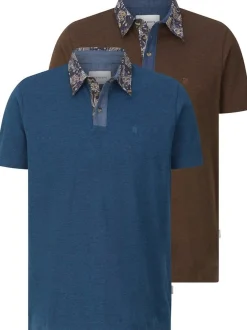 BABISTA Herren Doppelpack Poloshirt - RELOR in blau cognac