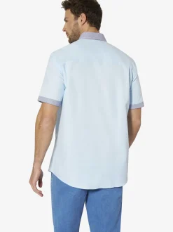 BABISTA Herren Kurzarmhemd - FLOREVETTO in blau