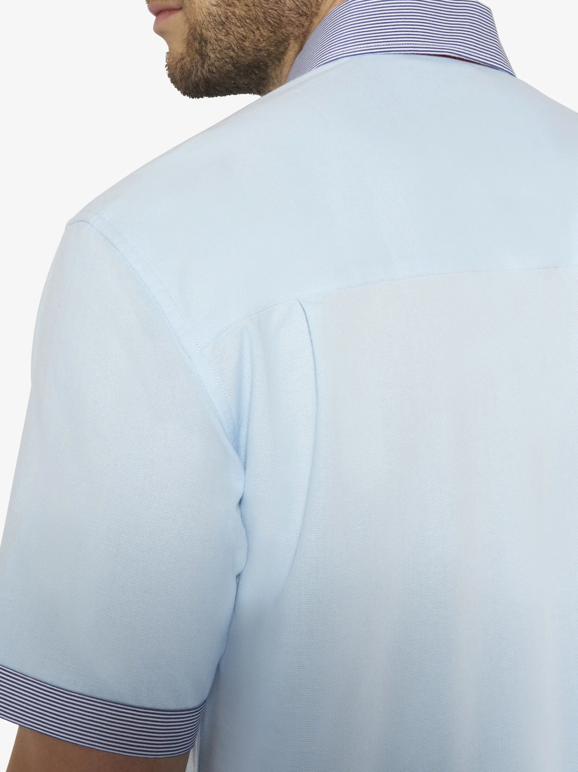 BABISTA Herren Kurzarmhemd - FLOREVETTO in blau