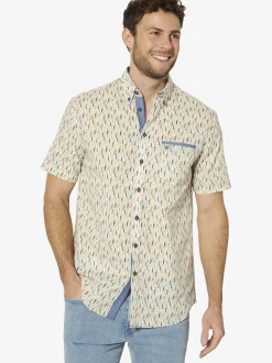 BABISTA Herren Kurzarmhemd - MARVIO in beige
