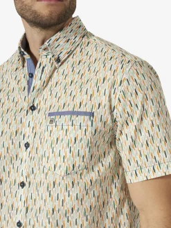 BABISTA Herren Kurzarmhemd - MARVIO in beige