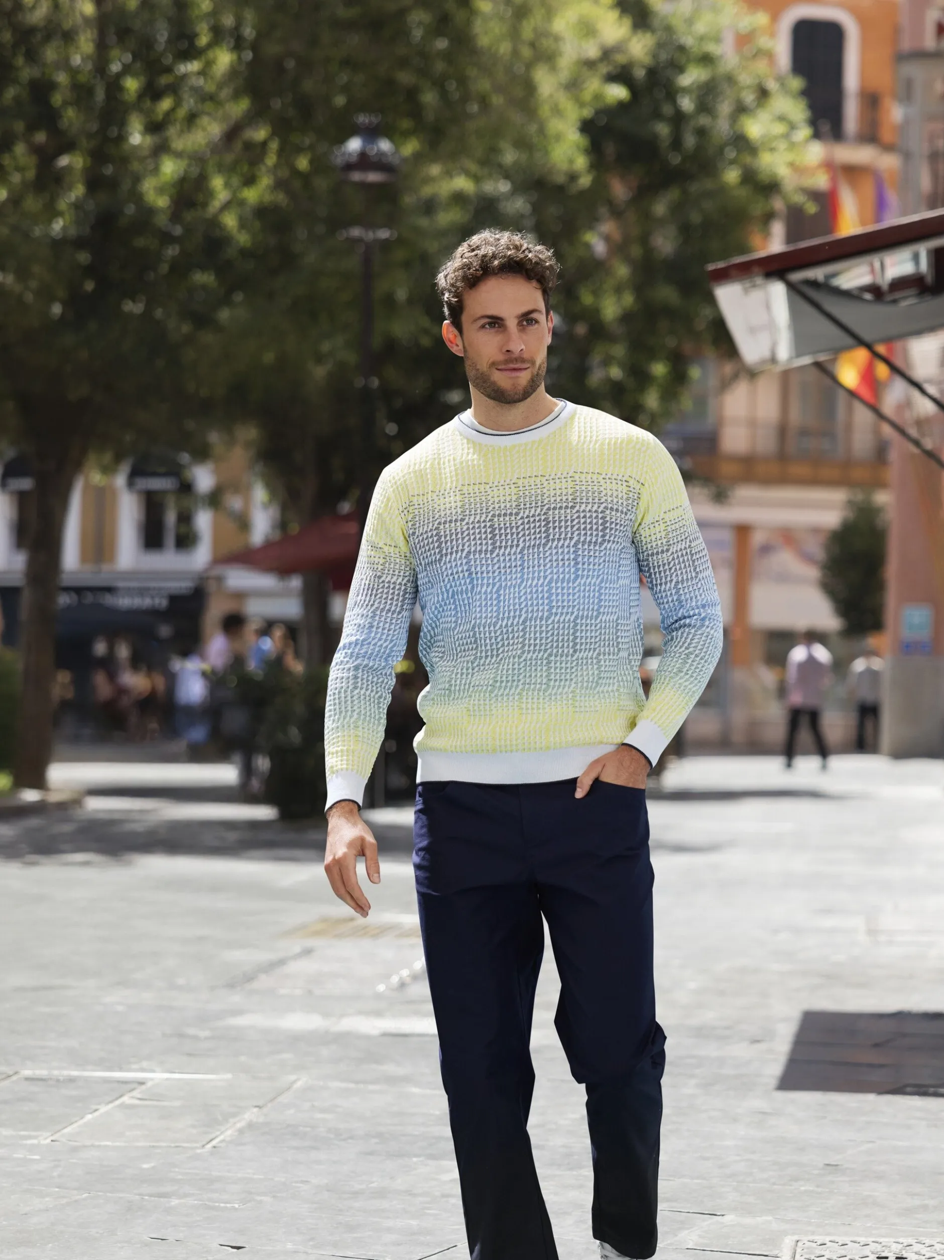 BABISTA Herren Pullover - NICOLDO in gelb mehrfarbig