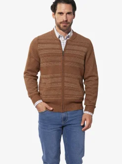 BABISTA Herren Strickjacke - CALEN in cognac