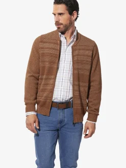 BABISTA Herren Strickjacke - CALEN in cognac