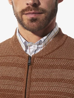 BABISTA Herren Strickjacke - CALEN in cognac