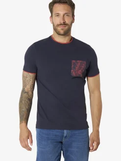 BABISTA Herren T-Shirts - RIGATULI im 2er-Pack in blau rot