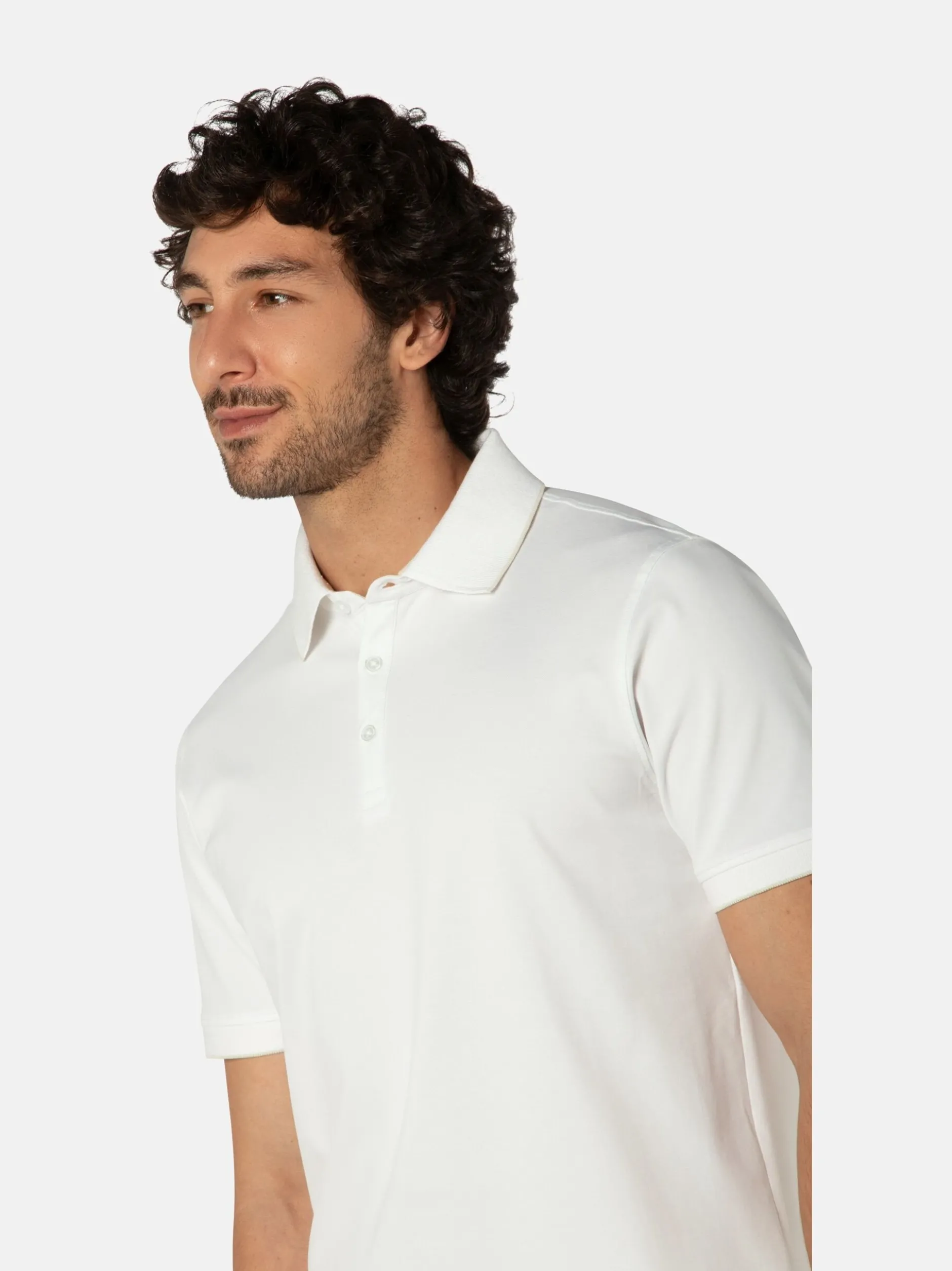 Benvenuto Herren Polo - ALFREDO in weiß - Ärmel: kurzarm