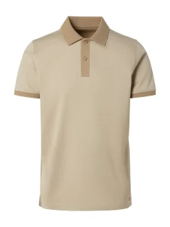 Benvenuto Herren Polo - AURON in beige - Ärmel: kurzarm