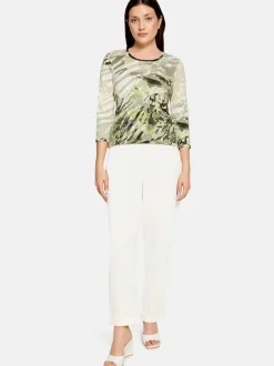 Betty Barclay Damen Basic Shirt in mehrfarbig beige