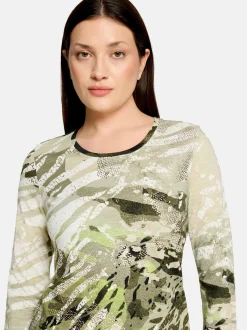 Betty Barclay Damen Basic Shirt in mehrfarbig beige