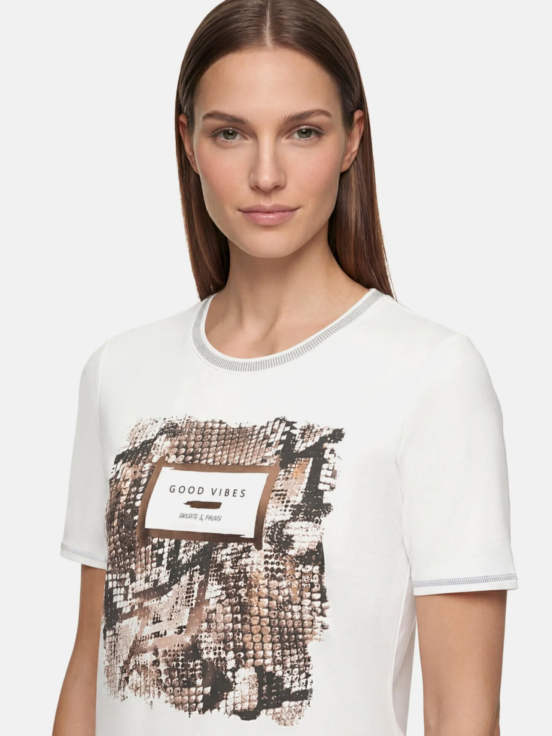 Betty Barclay Damen Basic Shirt in beige