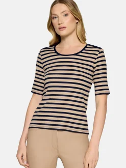 Betty Barclay Damen Basic Shirt in beige mehrfarbig