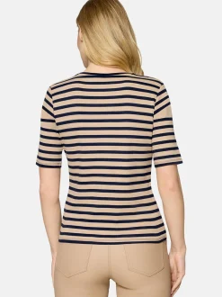 Betty Barclay Damen Basic Shirt in beige mehrfarbig