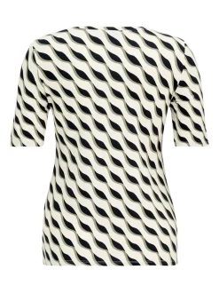 Betty Barclay Damen Basic Shirt in beige mehrfarbig