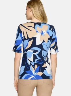 Betty Barclay Damen Basic Shirt in blau