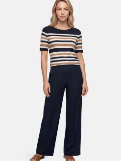 Betty Barclay Damen Basic Shirt in marine mehrfarbig