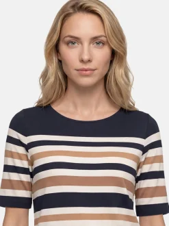 Betty Barclay Damen Basic Shirt in marine mehrfarbig
