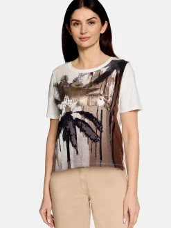Betty Barclay Damen Basic Shirt in weiß mehrfarbig