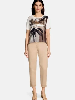 Betty Barclay Damen Basic Shirt in weiß mehrfarbig