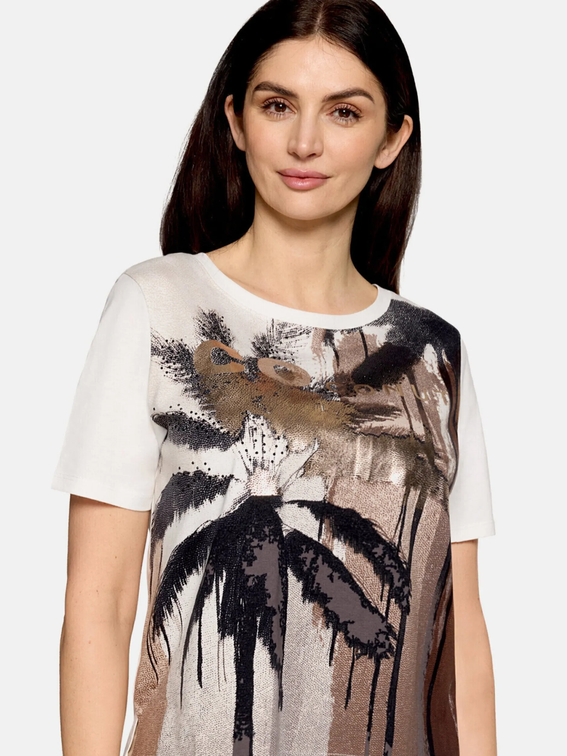 Betty Barclay Damen Basic Shirt in weiß mehrfarbig