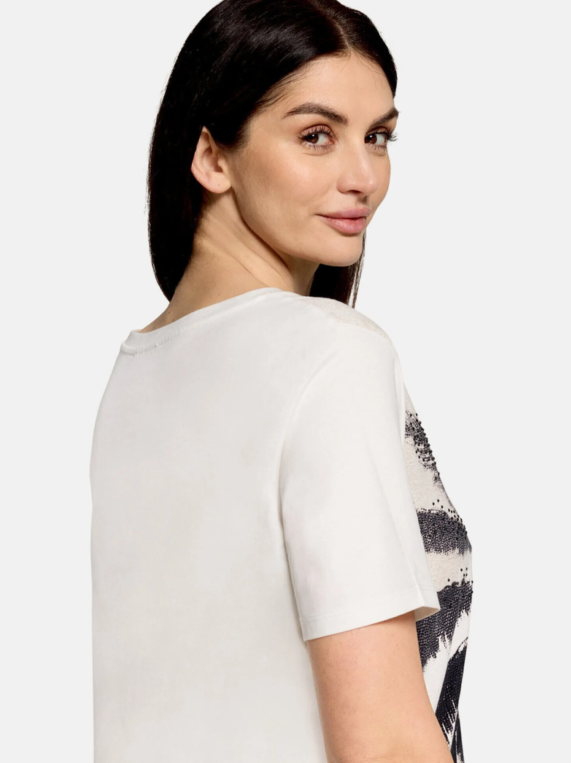 Betty Barclay Damen Basic Shirt in weiß mehrfarbig