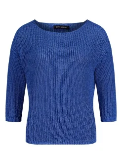 Betty Barclay Damen Basic-Strickpullover in blau