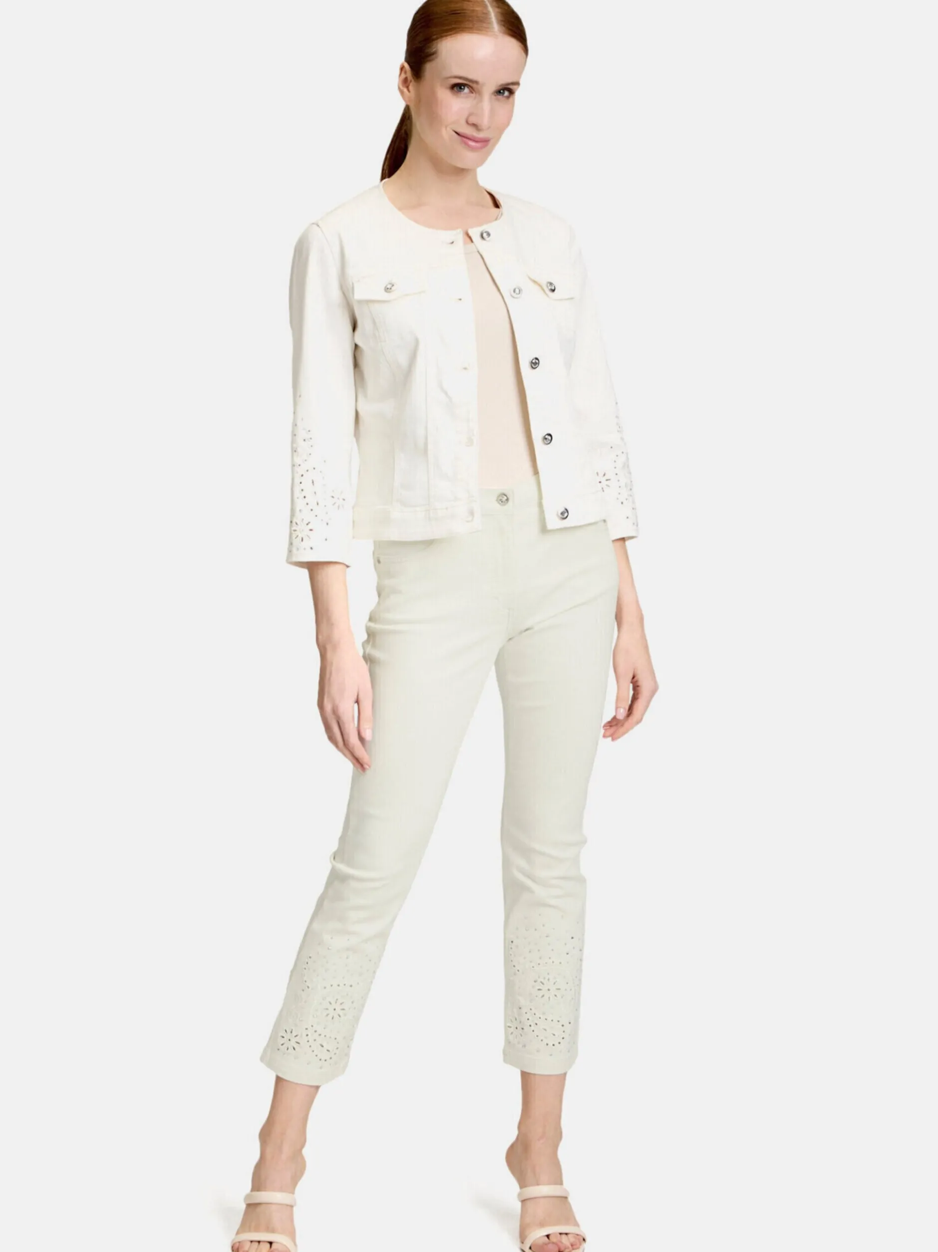 Betty Barclay Damen Casual-Hose in weiß