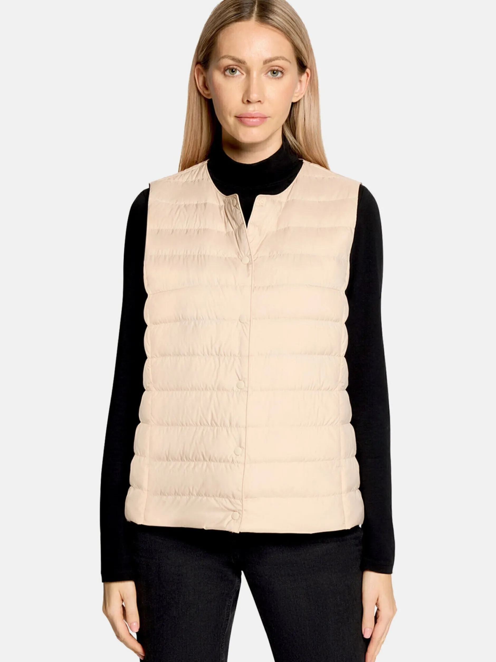 Betty Barclay Damen Daunenweste in beige