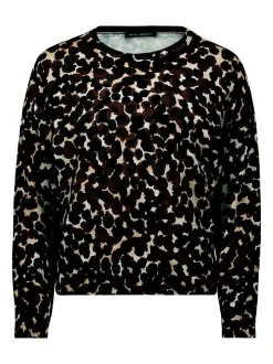 Betty Barclay Damen Feinstrickpullover in braun mehrfarbig