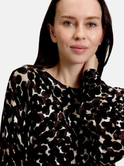 Betty Barclay Damen Feinstrickpullover in braun mehrfarbig