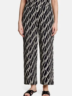 Betty Barclay Damen Hose in schwarz mehrfarbig