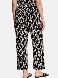 Betty Barclay Damen Hose in schwarz mehrfarbig
