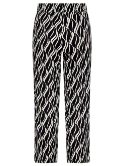 Betty Barclay Damen Hose in schwarz mehrfarbig