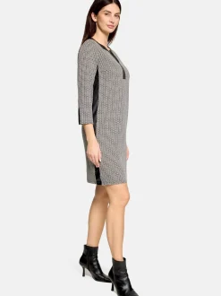 Betty Barclay Damen Jerseykleid in schwarz weiß