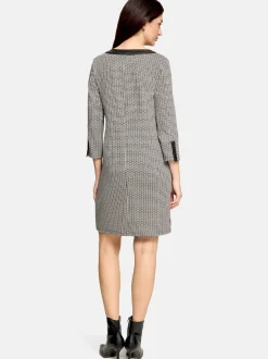 Betty Barclay Damen Jerseykleid in schwarz weiß