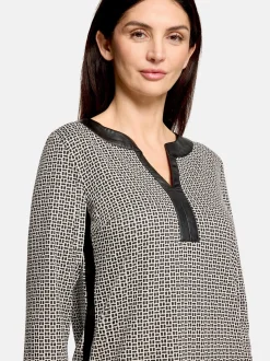Betty Barclay Damen Jerseykleid in schwarz weiß
