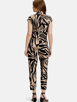 Betty Barclay Damen Jumpsuit in schwarz mehrfarbig