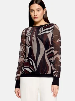 Betty Barclay Damen Langarm-Shirt in mehrfarbig