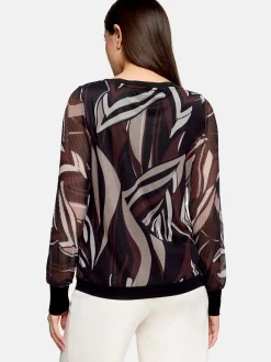 Betty Barclay Damen Langarm-Shirt in mehrfarbig
