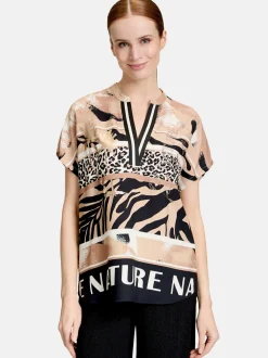 Betty Barclay Damen Longbluse in beige