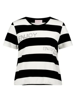 Betty Barclay Damen Ringelshirt in schwarz mehrfarbig