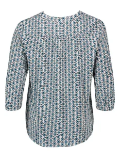 Betty Barclay Damen Schlupfbluse in petrol mehrfarbig