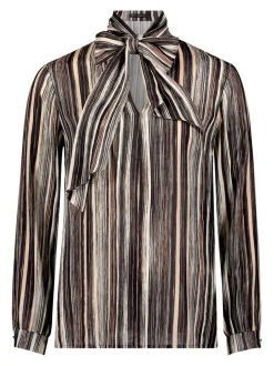 Betty Barclay Damen Schlupfbluse in schwarz mehrfarbig