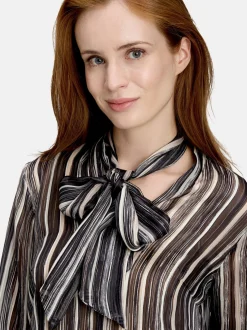 Betty Barclay Damen Schlupfbluse in schwarz mehrfarbig