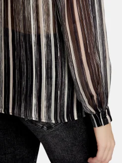 Betty Barclay Damen Schlupfbluse in schwarz mehrfarbig