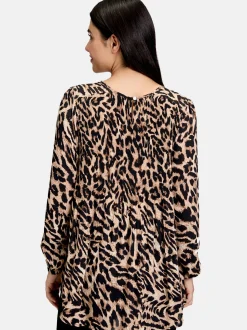 Betty Barclay Damen Schlupfbluse in schwarz mehrfarbig