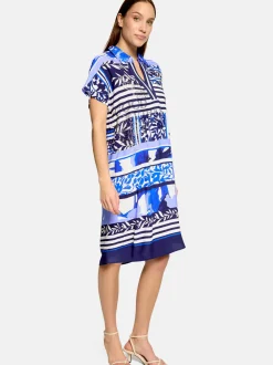 Betty Barclay Damen Sommerkleid in hellblau mehrfarbig